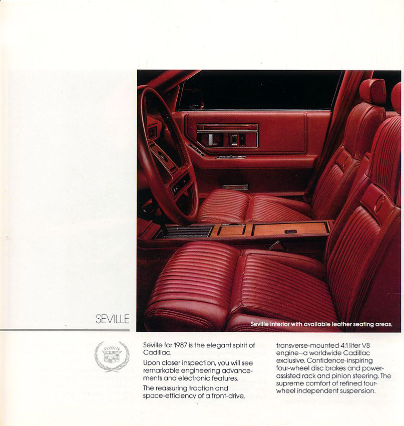 1987 Cadillac Brochure Page 26
